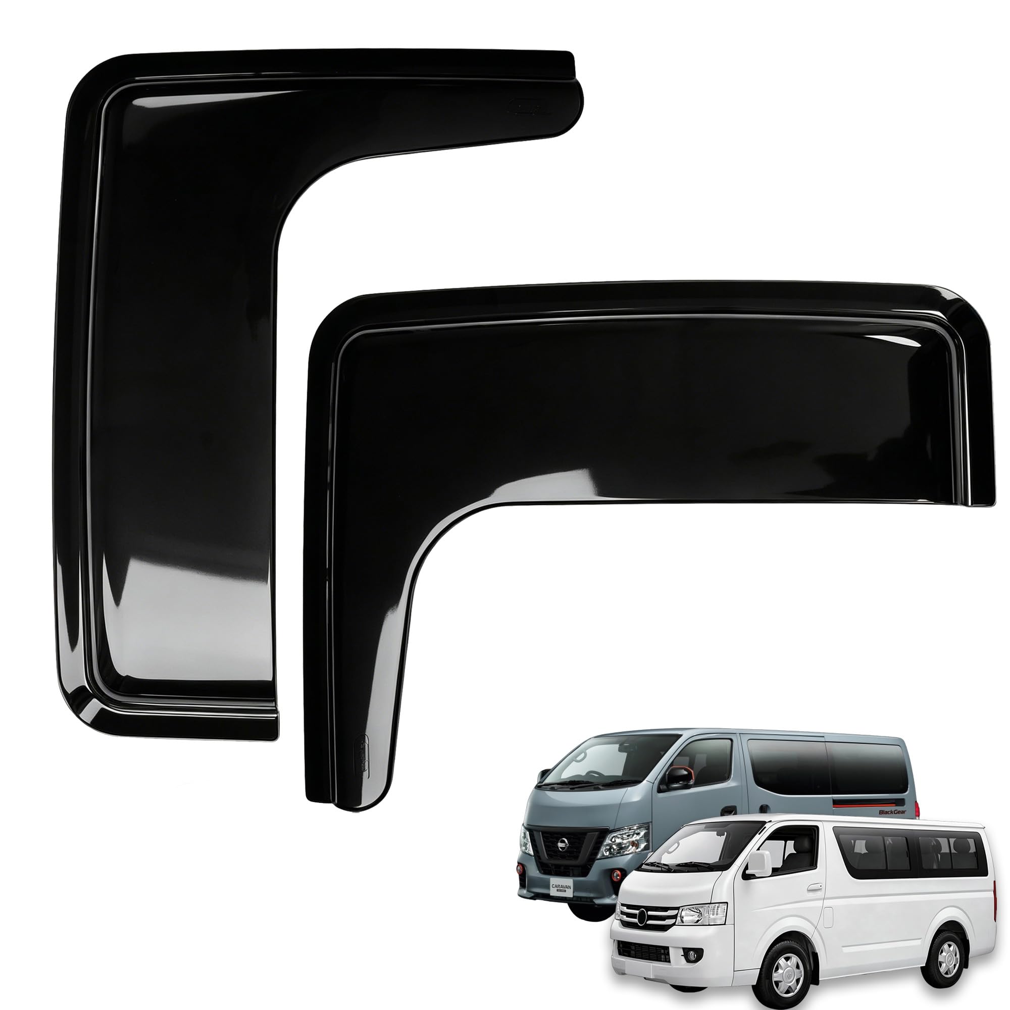 Amazon | KICARYAJP ドアバイザー キャラバン NV350 E26 標準 ワイド